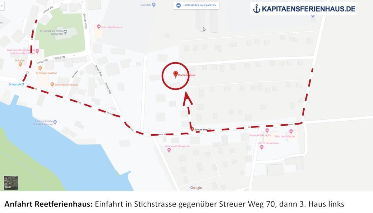 Reetferienhaus - Schaprode Hafen Bagian luar foto